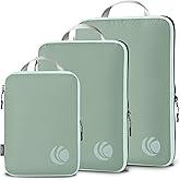 Cipway Compression Packing Cubes, Ultralight Luggage Organizer Bags, Travel Essentials for Carry on Suitcase (3 Piece,Sage Green)
