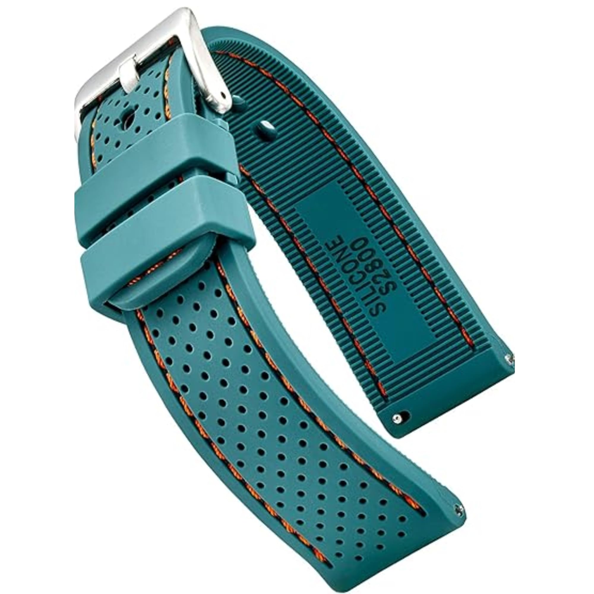 ALPINE Sporty Premium Soft Silicone Adjustable Watch Band - Replacement Rubber Watch Bands for Women & Men - Waterproof Quick Release Watch Straps - Compatible with Regular & Smart Watch Bands, SOFT