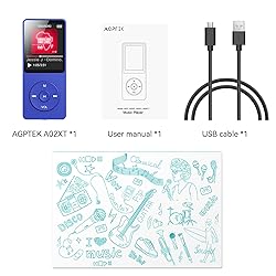 AGPTEK A02 MP3 Player with Bluetooth 5.3, 1.8 inch