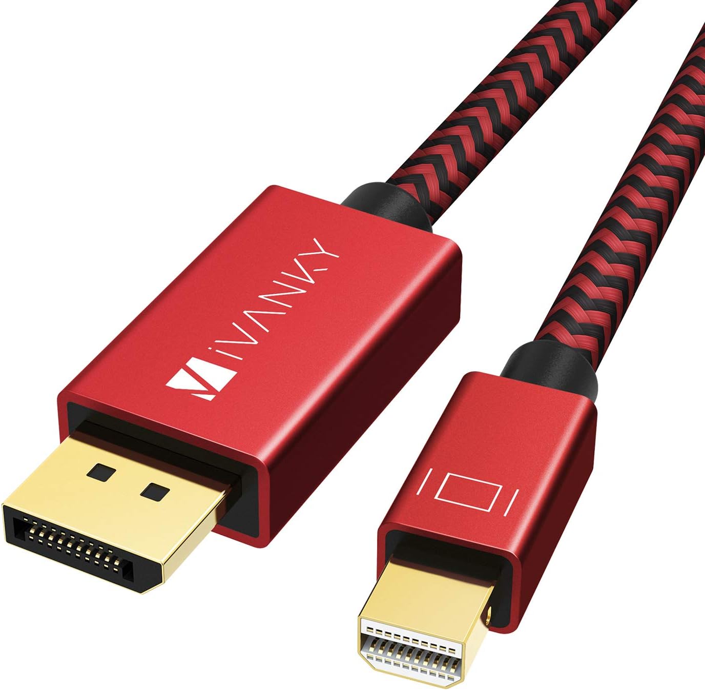 Mini Displayport To Displayport Cable 3 3 Feet 1m Ivanky 4k 60hz 2k 144hz Mini Dp To Dp Cable Thunderbolt To Displayport Cable Compatible With Macbook Air Pro Surface Pro Dock And More Red Computers Accessories Amazon Com