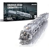 Piececool 3D Metal Puzzles Colossus Steam Locomotive Metal Model kit for Adults Steam Train Building Kits,Family Time,Home Decor Best Gifts