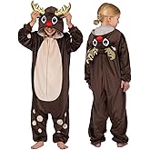 ROC PARTY Hooded Animal Costume for Kids 4-12 - Unisex Halloween Animal Dress-Up Outfit & Cosplay Playwear for Boys & Girls