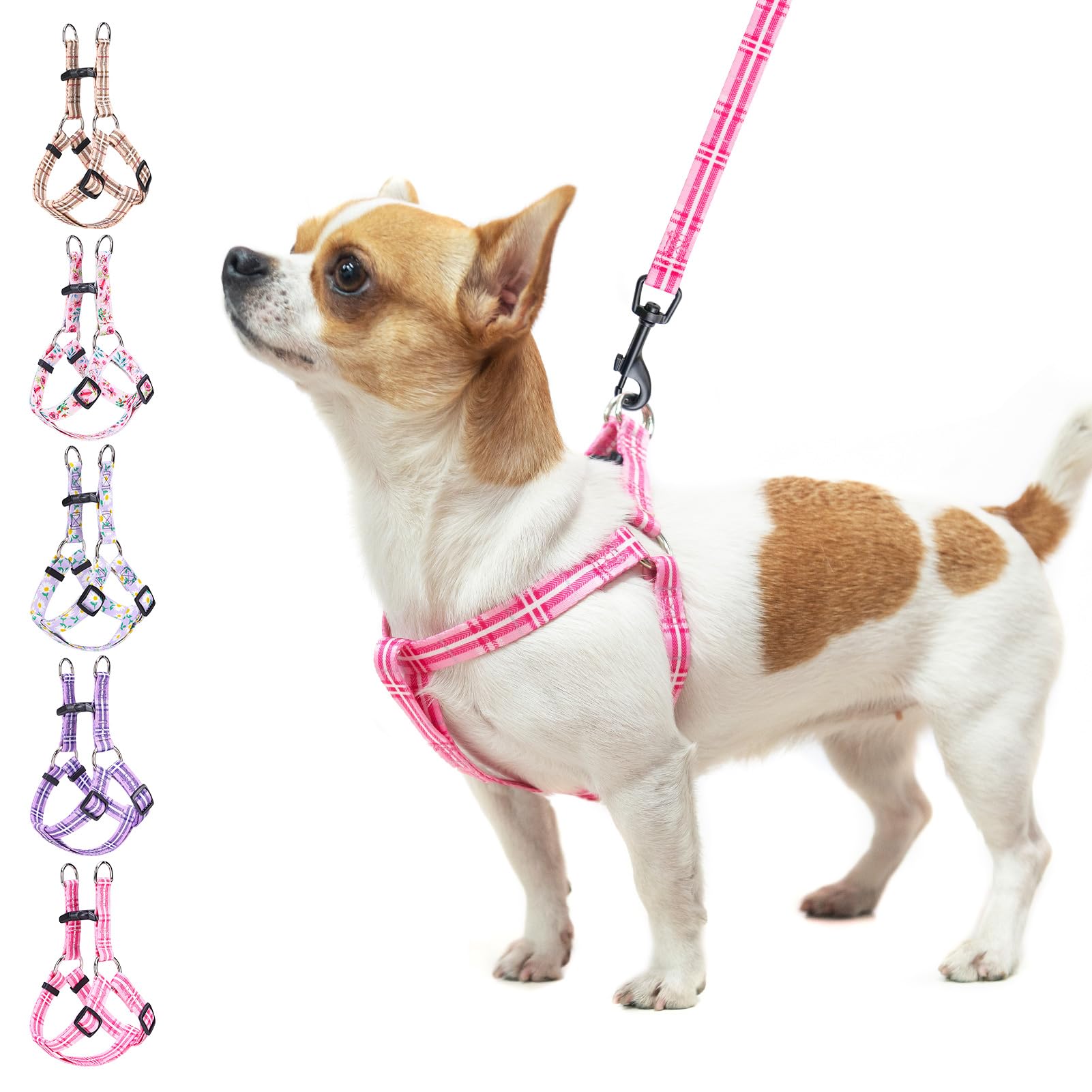 BEAUTYZOO No Pull Dog Harness or Vest Harness Dog Training Walking Puppy Harness for Small Dogs Polyester Dog Harness for Dogs Girls and Boy