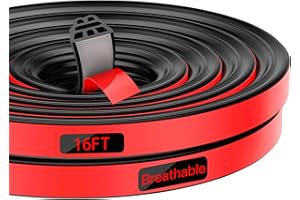 MEIZHJJU Truck Tonneau Cover Seal - Durable Rubber Tailgate Seal | Waterproof, Windproof & Noise-Reducing Trim | Ideal for Car, RV & Truck Canopy (16 FT/5 Meters)