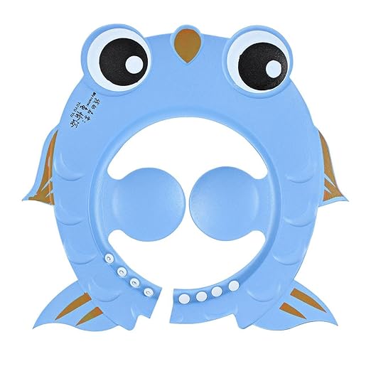 Lemish Premium Quality baby products Baby Shower Cap Protects Face & Ears from water & shampoo-Multi Color