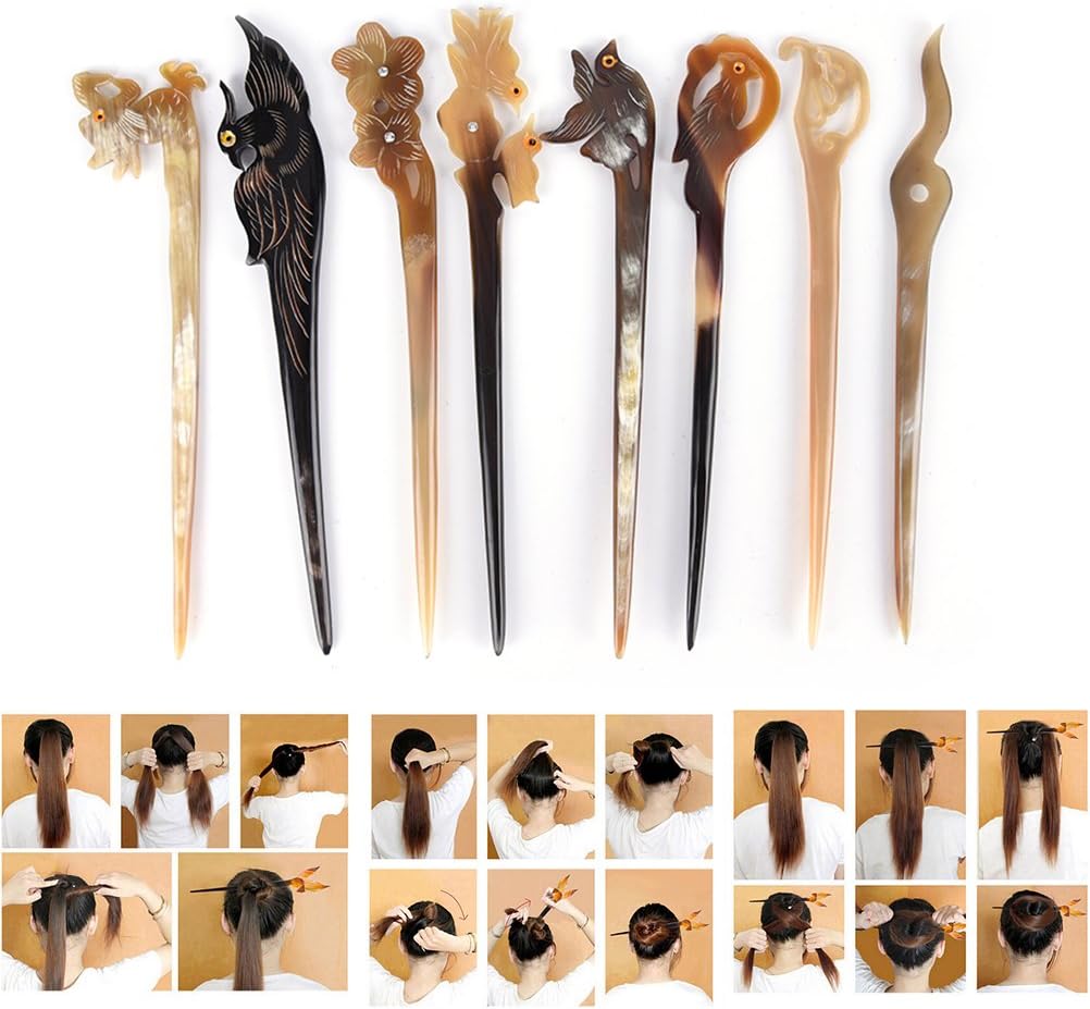 Ioffersuper 8 Pcs Different Hair Pin