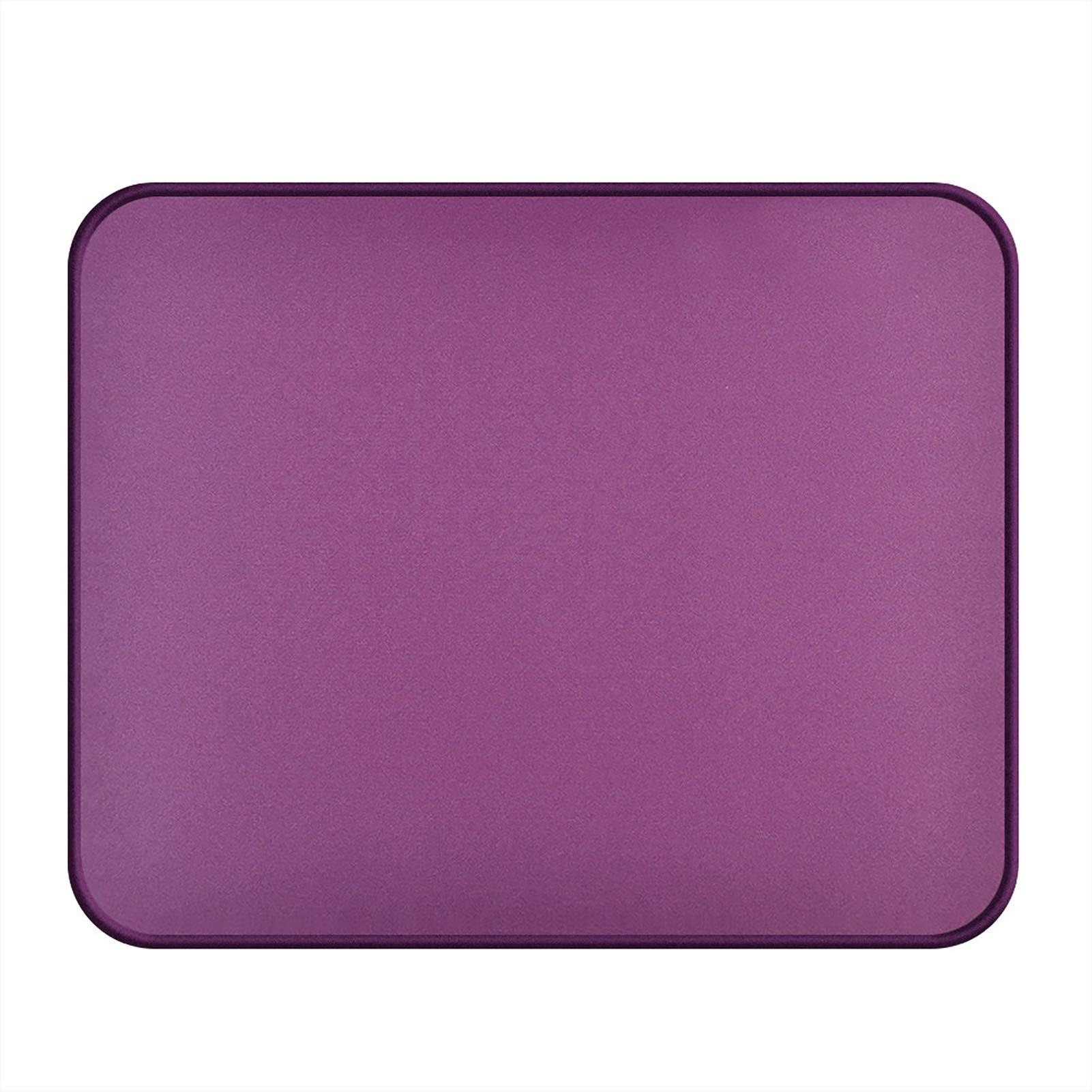 Photo 1 of Mouse Pad with Durable Stitched Edge, Laptop Mouse Pads Small Mat with Non Slip Rubber Base, Washable Premium-Textured Mousepad for Gaming, Computer, Work(10.2x8.3x0.12in, Black Currant Purple)
