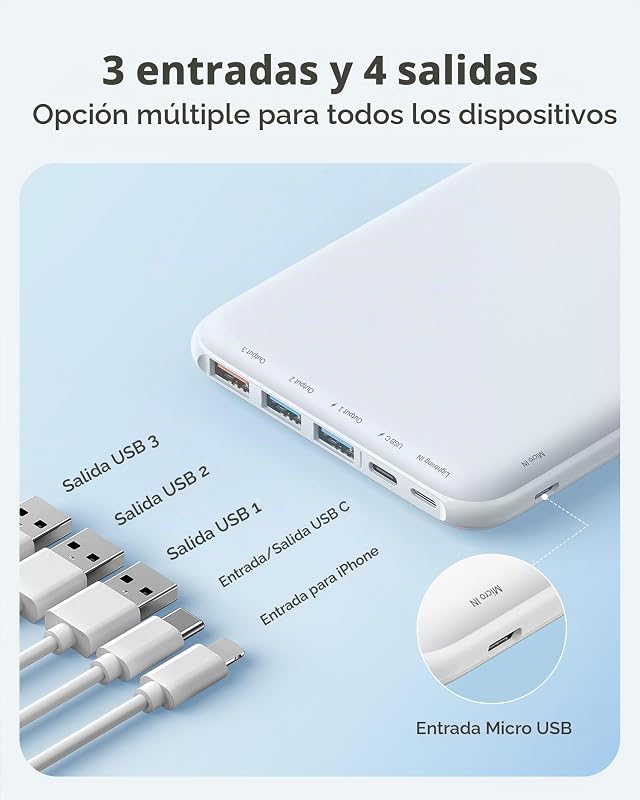 Bateria externa usb c power bank 26800mah bateria portátil carregador portátil móvel de carregamento rápido com 4 saídas de portas e inteligentes e 3 entradas compatíveis com telefone 13/12 samsung e smartphone