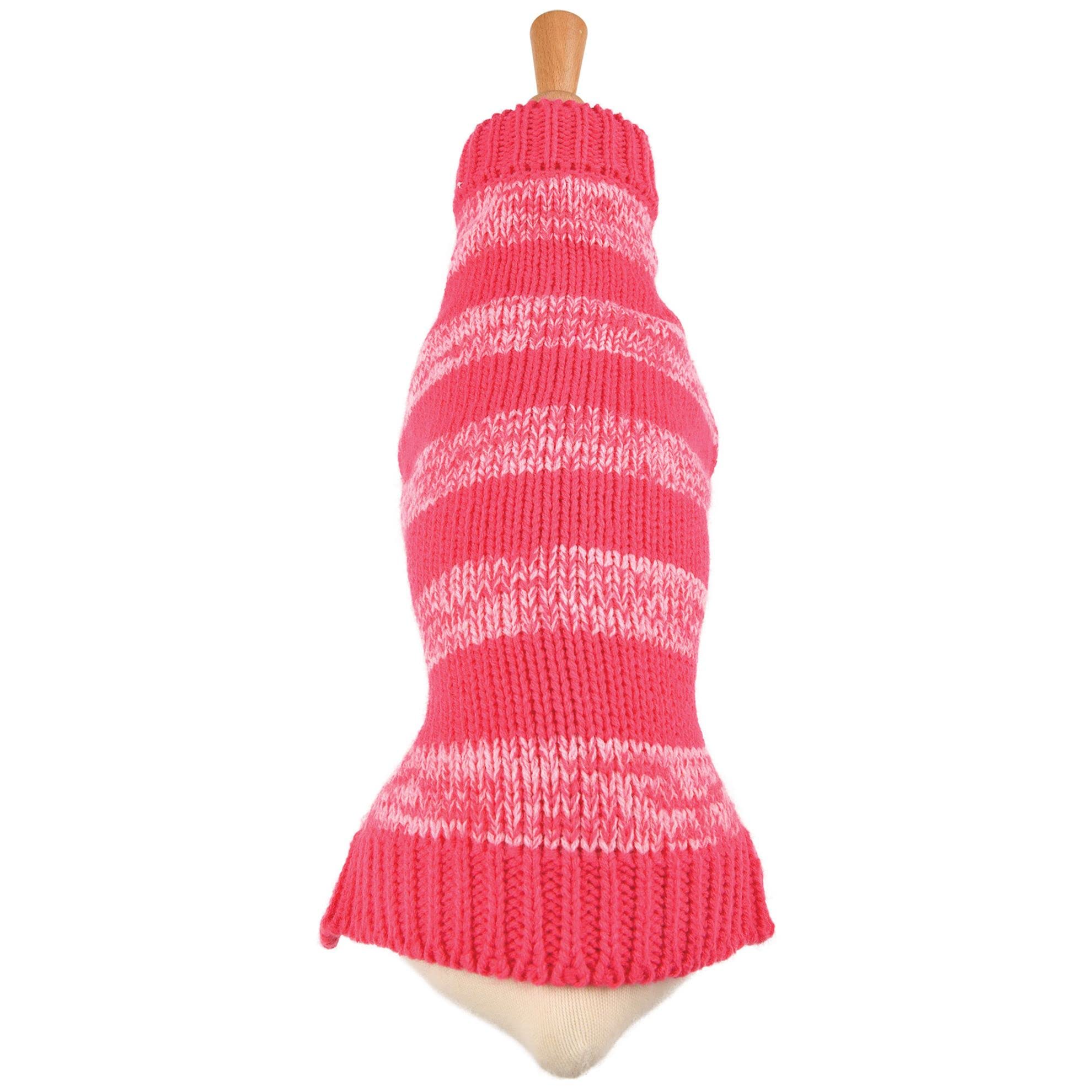 Doogy Novelty Scarf Sweater for Dogs Pink