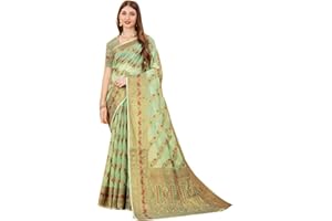 MOHIT CREATIONS Traditional Pure Cotton Silk Saree With Unstitched Blouse