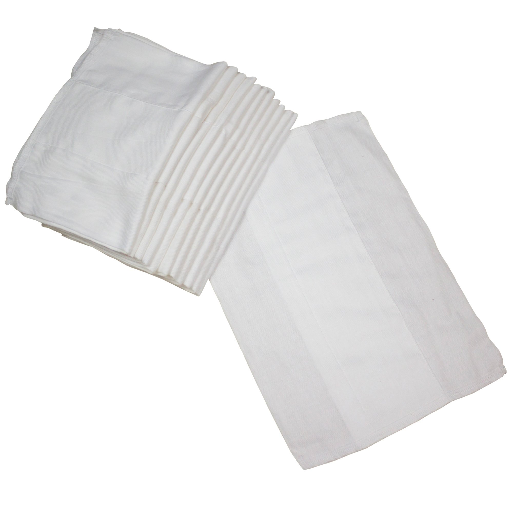 Photo 1 of OsoCozy - Prefold Cloth Diapers (1 Dz) - Soft, Absorbent Durable Diaper Service Quality Prefolds. 100% Cotton - 9.5"x13", Fits 4-10 Lbs. - (Preemie 2x6x2)