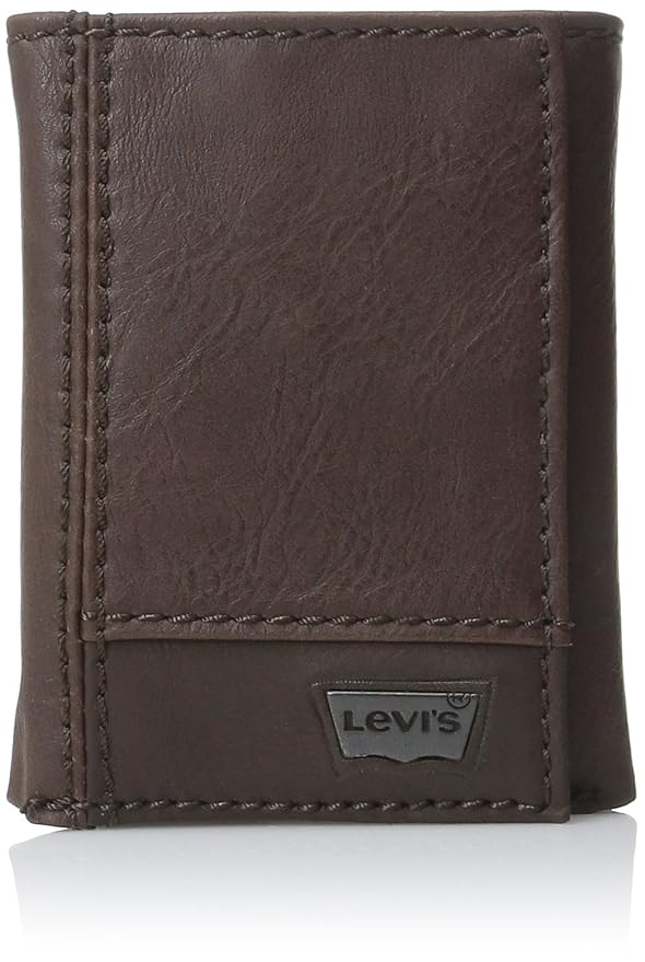 Levi's Men's Trifold Wallet,Brown Leather Two Tone Amazon.co.uk Clothing