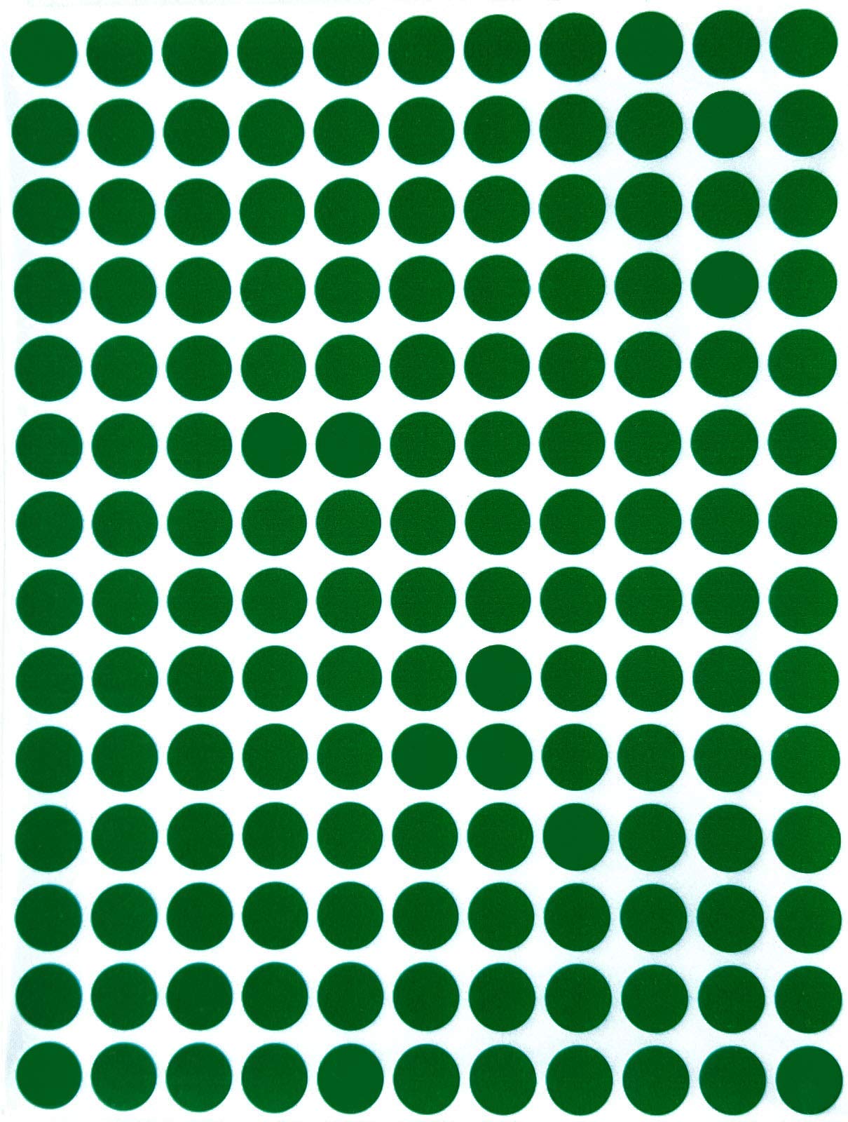 Color Coding Labels Round 1cm - 2100 Pack, 10 mm Green Dot Stickers by Royal Green