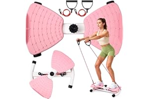 APZYI Waist Twister Machine Exercise, Ab Twister Board with 300 Lbs Weight Capacity, Adjustable Noiseless Twist Board for Exercise, Home Abs Exercise Equipment for Women/Men