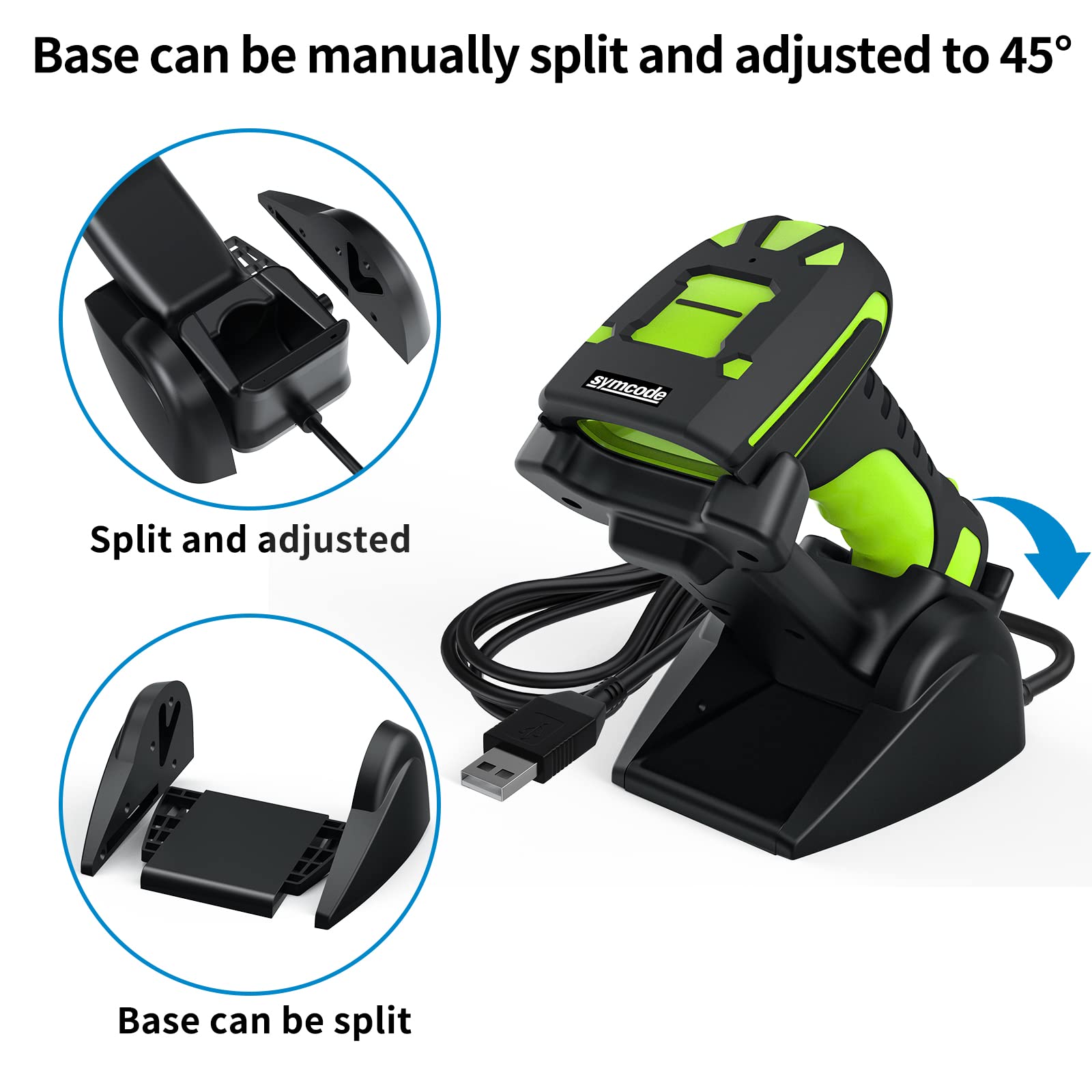 Mua 2D Bluetooth Industrial Barcode Scanner, Industrial Bar Code Reader ...