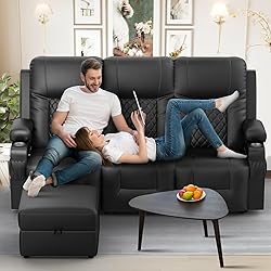 FURNIMAT Recliner Sofa with Storage