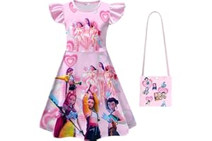 Demon Hunters Costume Girls Hunters Dress Costume Kids Halloween Christmas Performance Demon Dress Up Outfit