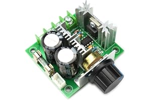 DZS Elec 10A 12V-40V DC Motor Speed Controller 12V 24V PWM Variable Speed Regulator Governor Switch CCMHCN With Speed Control Knob
