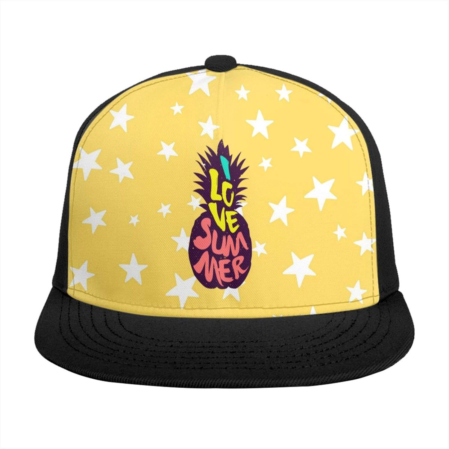XIGCTRUD Love Summer Pineapple Printed Unisex Baseball Cap