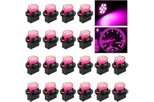 Ouzorp 20Pcs T10 194 168 Dash Instrument LED Light Bulbs Bright Panel Gauge Cluster Dashboard LED Light Bulbs(purple)