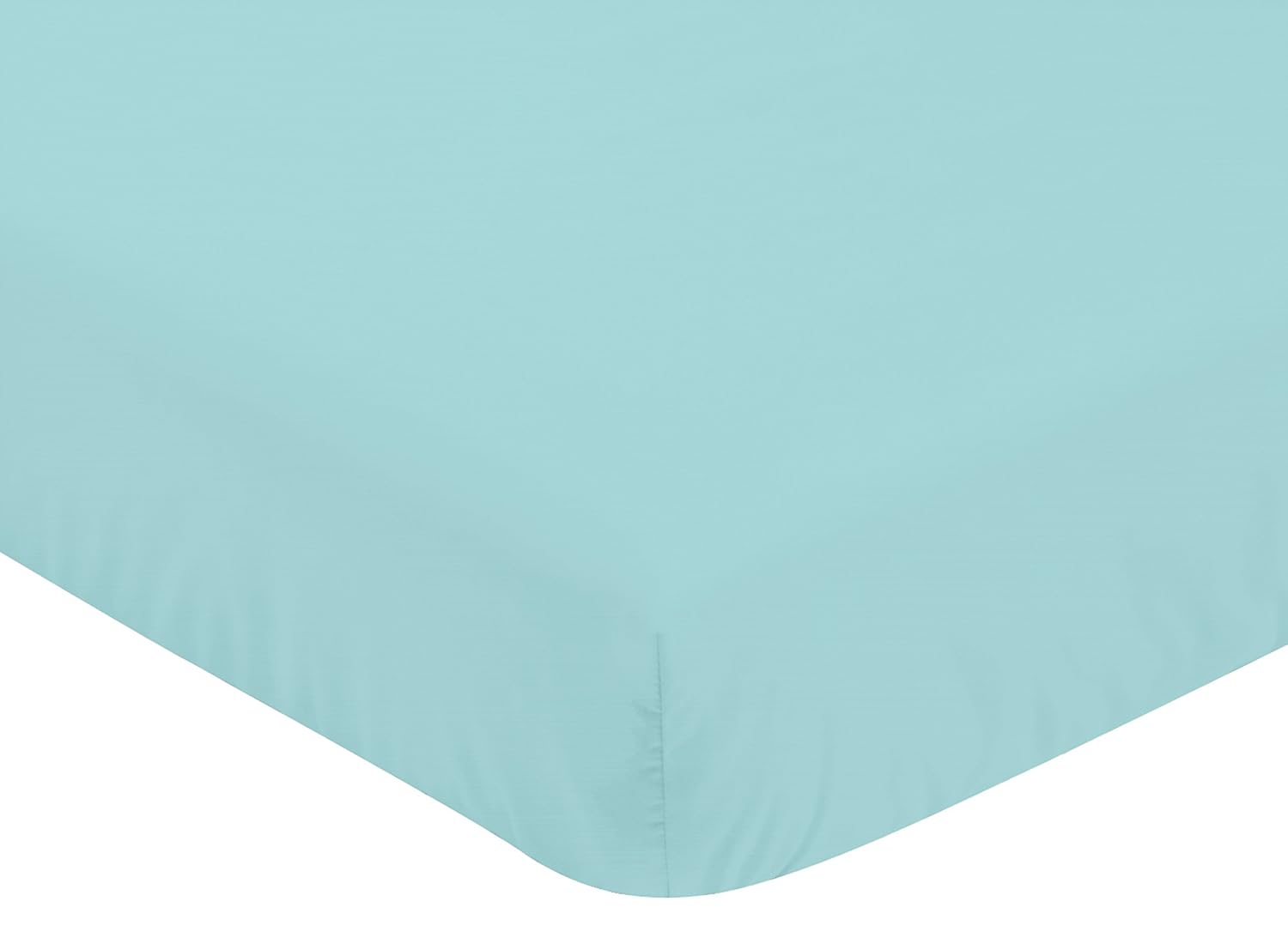 turquoise crib sheet