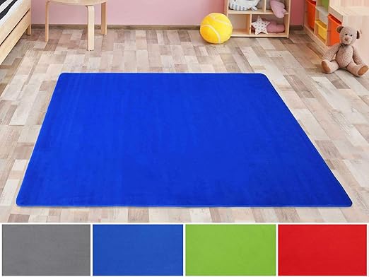 Primaflor Ideen In Textil Kinderteppich Sitzkreis Blau 100 X 150 Cm Velour Kurzflor Kinderzimmerteppich Spielteppich Teppich Fur Kinder Amazon De Kuche Haushalt