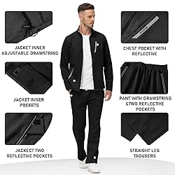 MoFiz Men's Tracksuits Full Zip Track Suits For men