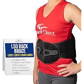 Brace Align VertebrAlign LSO Back Brace for Sciatica &amp; Lower Back L0648 | Lumbar Belt for Herniated &amp; Bulging Disc, SI Joint &amp; Spondylolisthesis Pain, L0631, L0627 (Universal: Black)