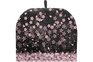 Rweroyiu Cherry Blossom Stylish Tea Cozy for Teapot Insulated Decorative Kettle Cover with Handle Dust Cover Lightweight Extra Thick Tea Pot Cover for Keeping Warm Can Hung and Folded