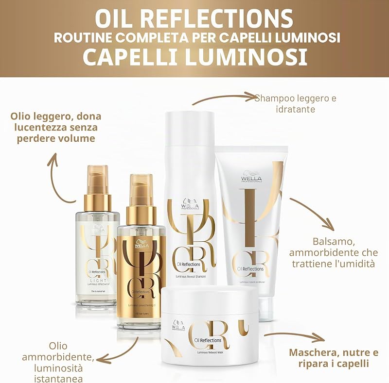 Oil Reflections | Olio Rifletti di Luminosità | Luminosità e Morbidezza | Olio di Camelia ed Estratto di Tè Bianco 100ml