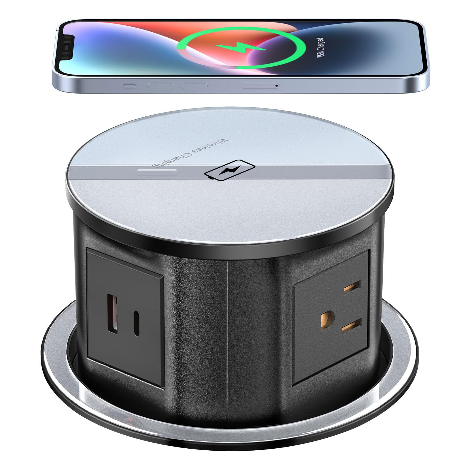 Mua Pop Up Outlet for Countertop with 20W USB C, Recessed Power Strip 4 ...