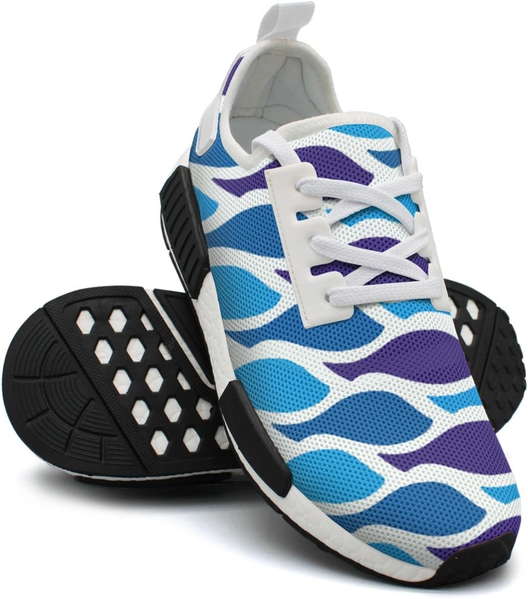 NAFG59Q Women's Athletic Running Shoes Fashion Sneakers Fitness Shoes Soft Sole Lightweight Breathable Sea Fish Casual Walking Sneakers