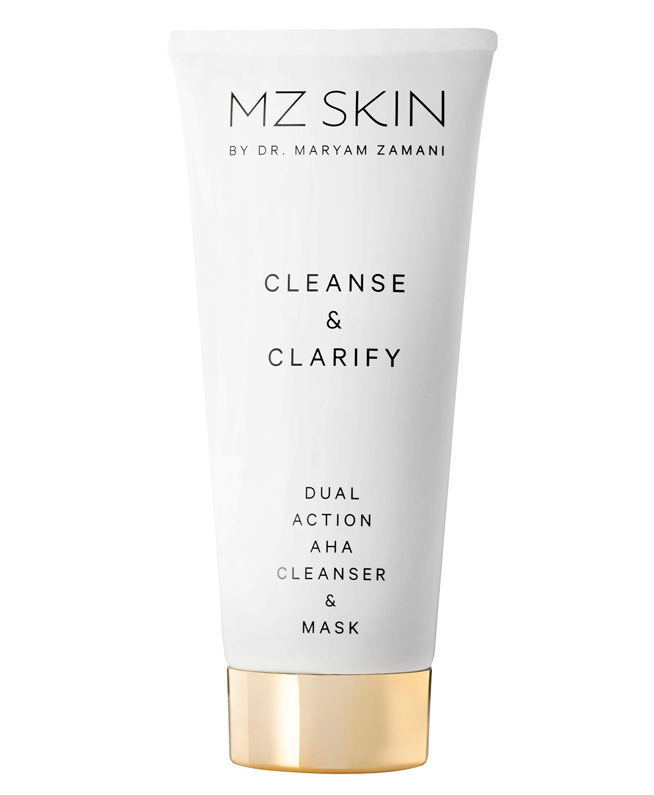 MZ SKIN | CLEANSE & CLARIFY | Dual Action AHA Cleanser & Face Mask | Anti-ageing | Collagen & Elastin Stimulation | Vegan