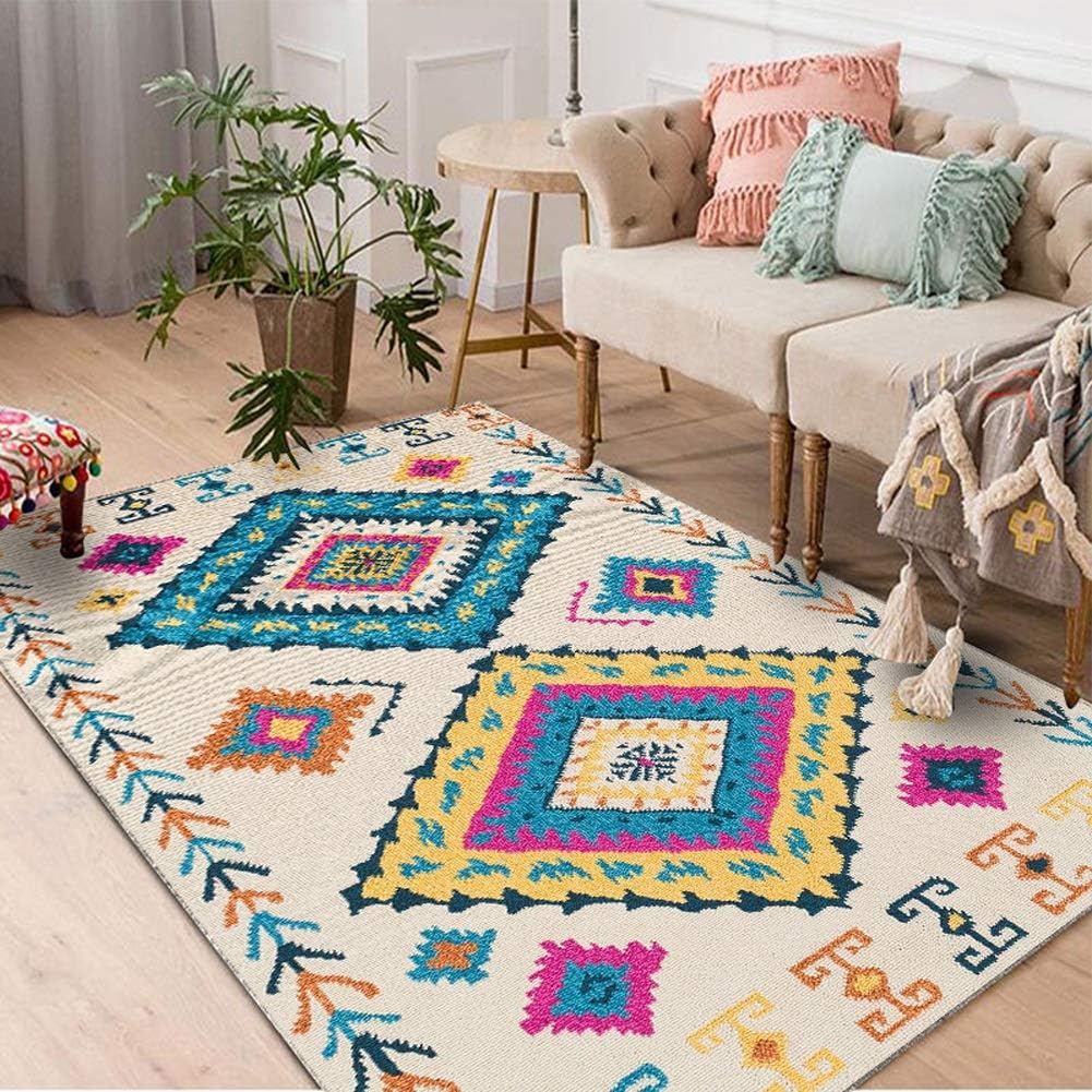TIANQIZ Geometric Design Rugs Modern Triangle Carpet Contemporary Abstract Mat Modern Home Decor Multi Style (6mm Thickness) (Color : A, Size : 200X300cm)