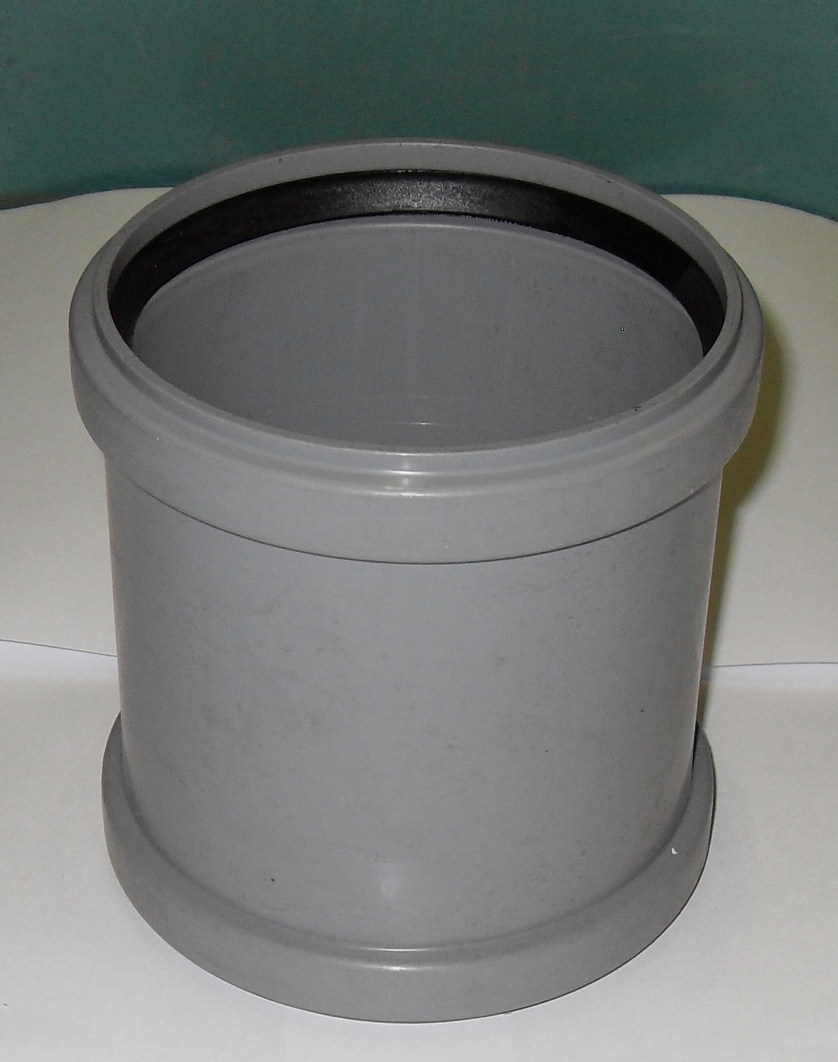 Soil Pipe Straight Coupler 110 mm Inlet - Push Fit - Grey - Waste