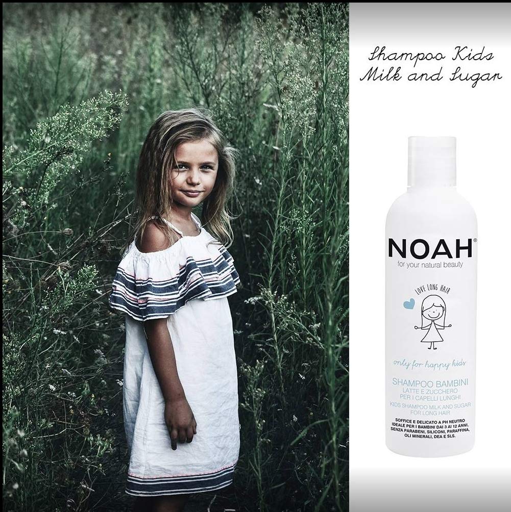Noah Kids Shampoo With Milk And Sugar For Long Hair 250 Ml Amazon