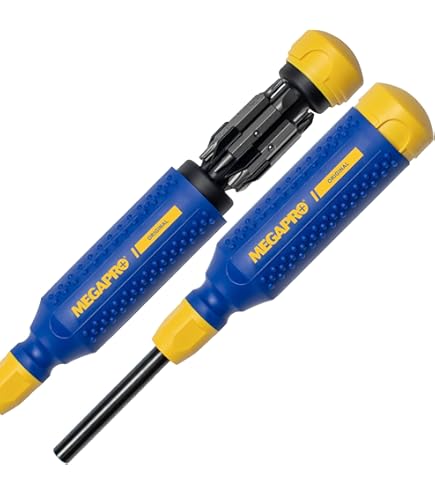 RATCHETING SCREWDRIVER - 13-in-1 Multi Bit Screw Driver w/ 