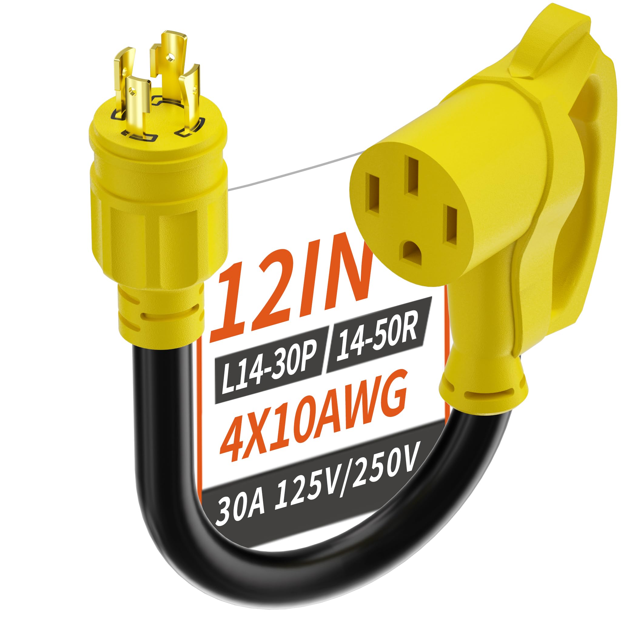 PlugSaf 4 Prong 30 Amp to 50 Amp RV Generator