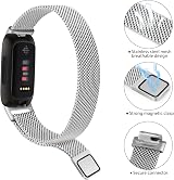 Vancle Stainless Steel Mesh Loop Strap for Fitbit Inspire 3 Silver view 4