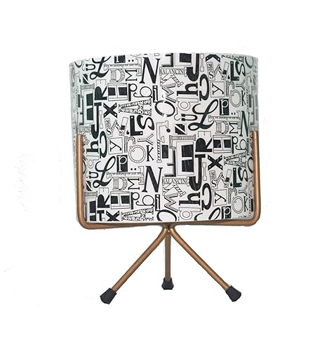 CINAGRO Metal Pot with Stand, Black White, 24.5x19 cm