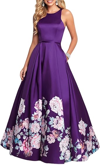 floral evening dress