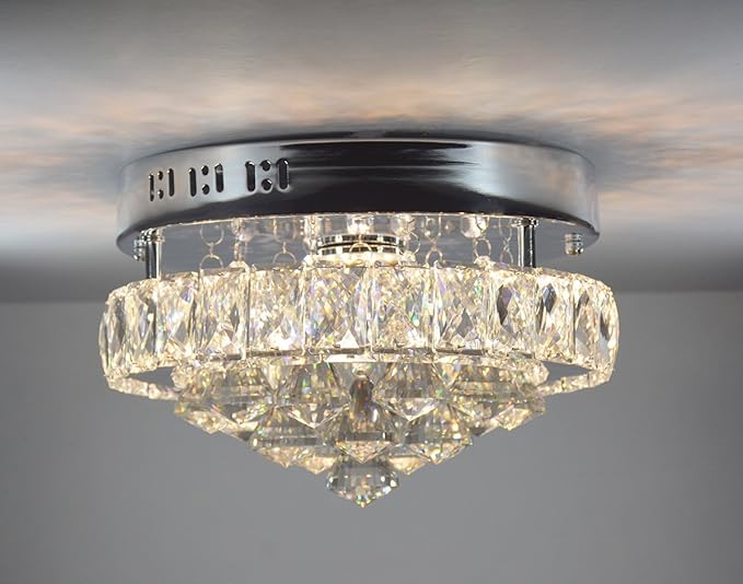 modern led crystal ceiling light