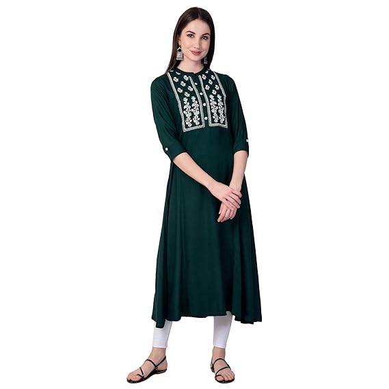 Women's Rayon A-Line Kurta