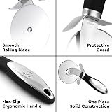 Zulay Kitchen Large Pizza Cutter Wheel Premium Stainless Steel Non-Slip Handle view 5