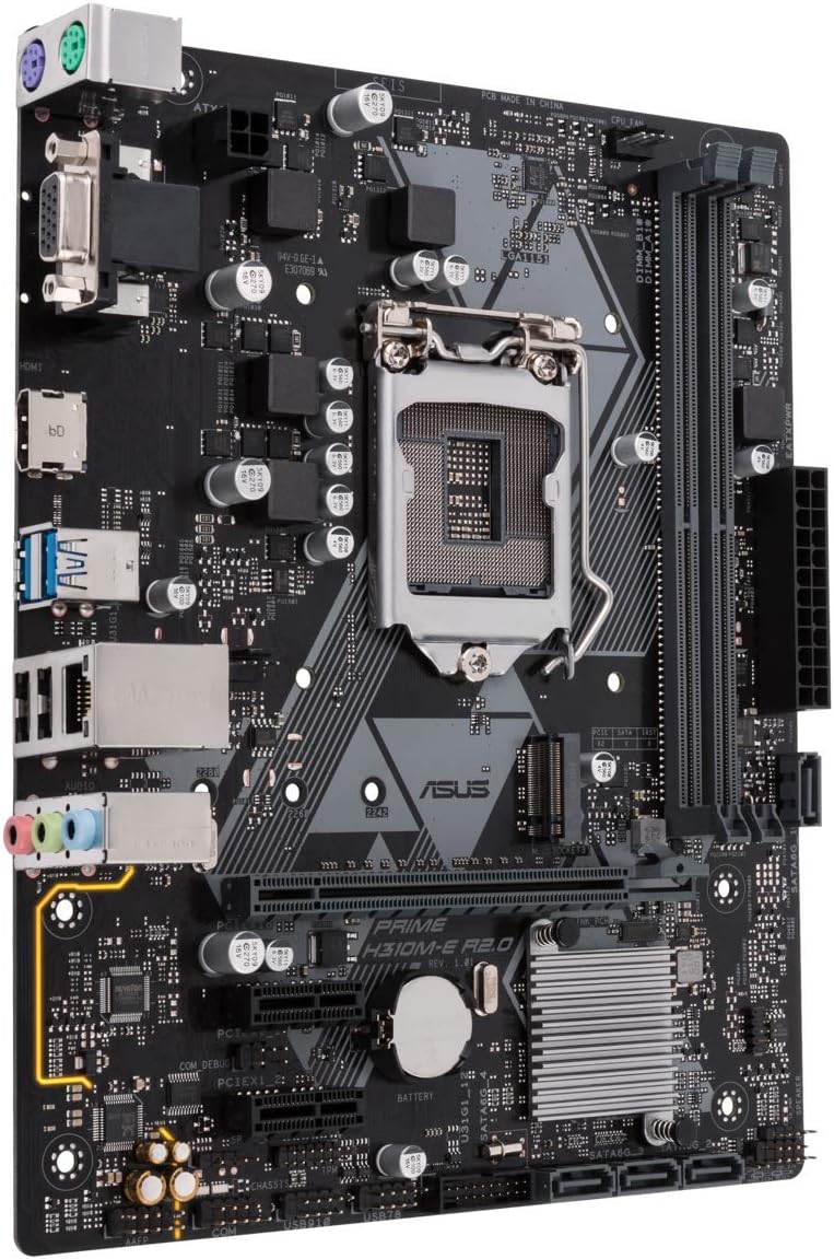 Asus Prime H310m E R2 0 Micro Atx Intel H310 Ddr4 Sdram Motherboard Computers Accessories Amazon Com