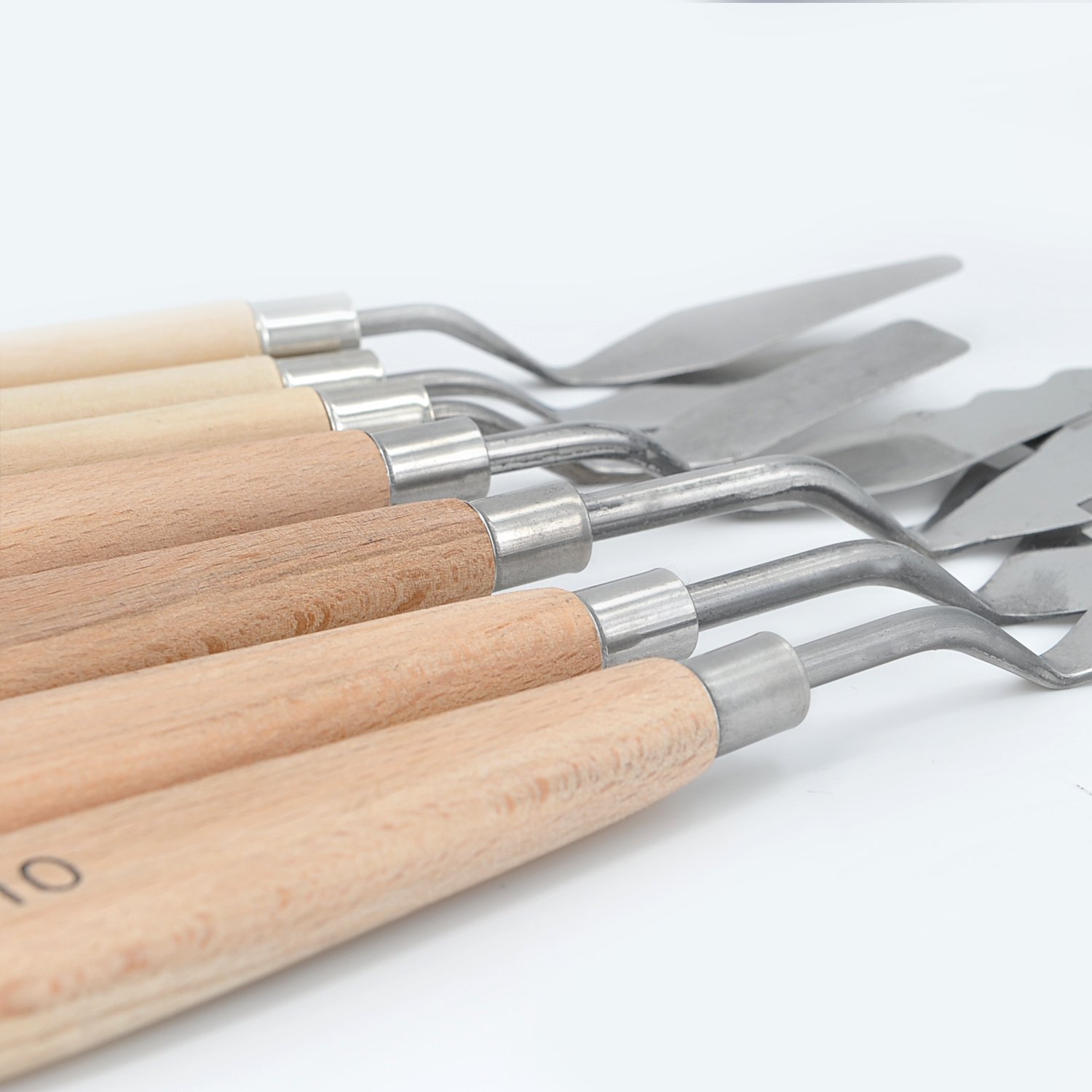 WOWOSS 13PCS Oil Painting Palette Knives Set with Different Shapes and