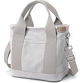 Small Tote Bag with Zipper Tote Bag for Women Canvas Crossbody Bag Shoulder Bag Satchel Hobo Bag Messenger Bag 2023