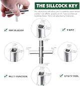 Keadic Water Meter Wrench 16 Inch 4-Way T Shape Steel Key Pack of 2 view 4