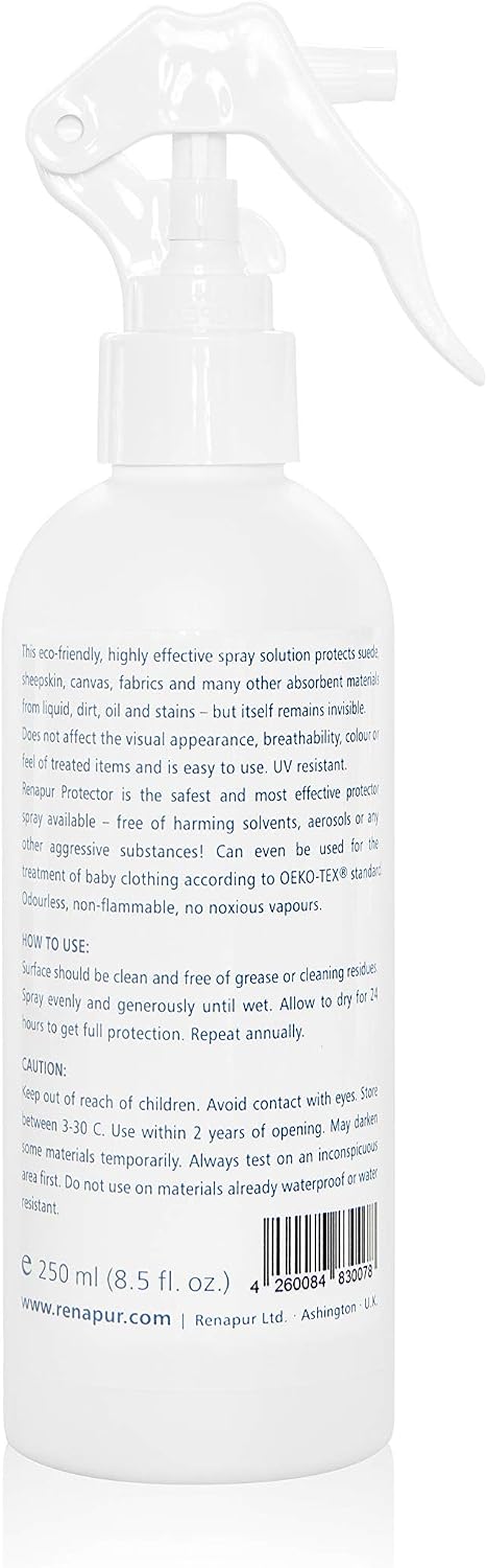Renapur Suede, Nubuck, Fabric Waterproofing/Stain Protection, Eco-Friendly, Non-Toxic, for Shoes Boots - Image 3