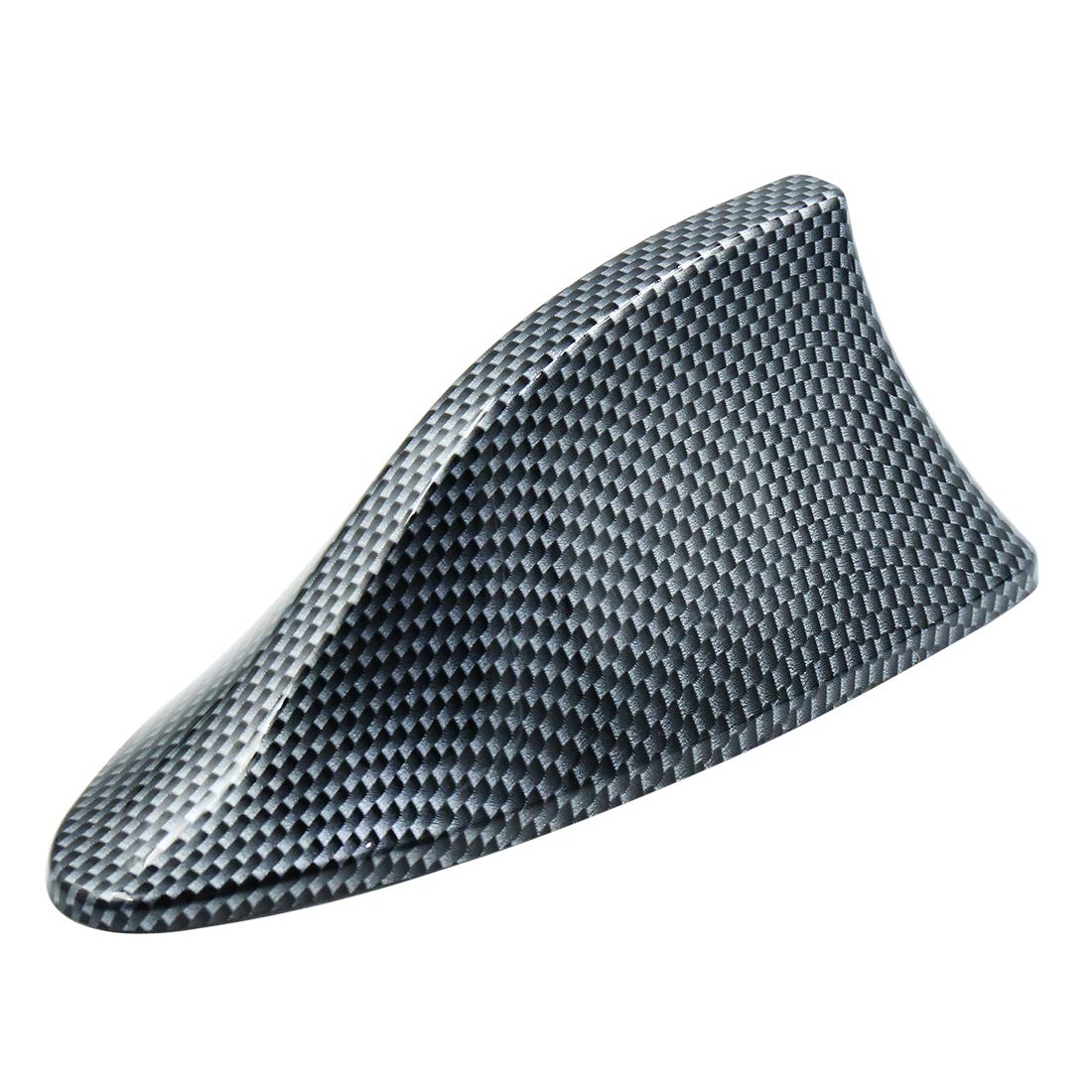 X AUTOHAUX Carbon Fiber Pattern Shark Fin Shape Car Auto FM/AM Signal Antenna